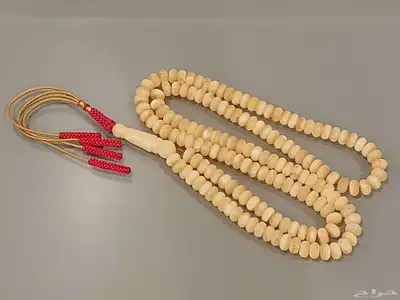 مسباح سبحة كهرمان طبيعي ذروي 158 خرزة 1