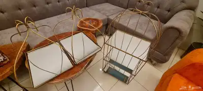 طقم تقديم لون نحاسي 1