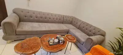 كنب L رمادي 0