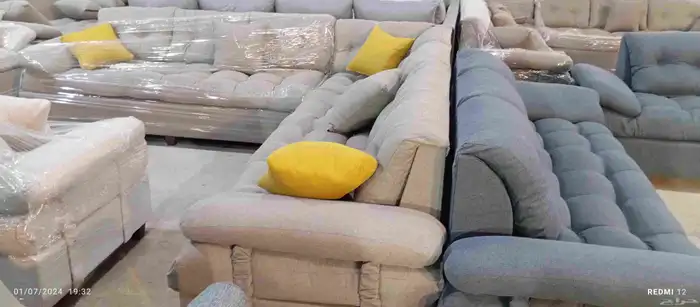 كنب جديد جاهز حرف ال و7نفر شامل التوصيل 45