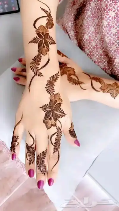 نقش حناء تبوك السعودية ماشاءالله تبارك 4