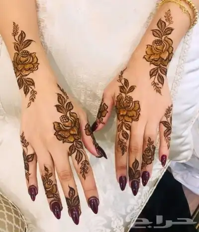 نقش حناء تبوك السعودية ماشاءالله تبارك 7
