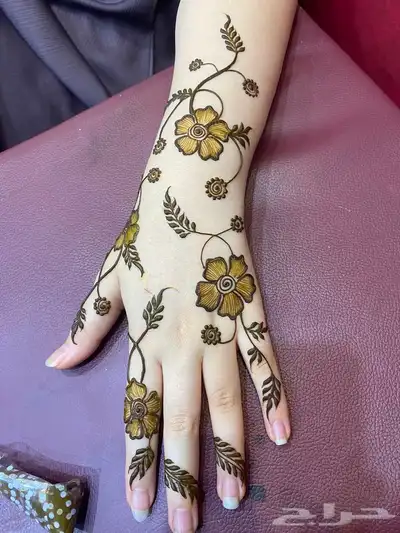 نقش حناء تبوك السعودية ماشاءالله تبارك 0