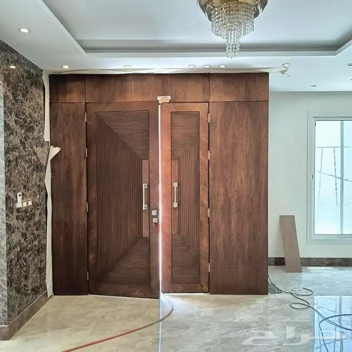 ابواب خشب سنديان جوز 6