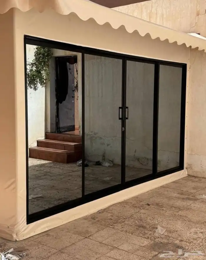 باب سحاب المنيوم دبل جلاس (باب مجلس) 0