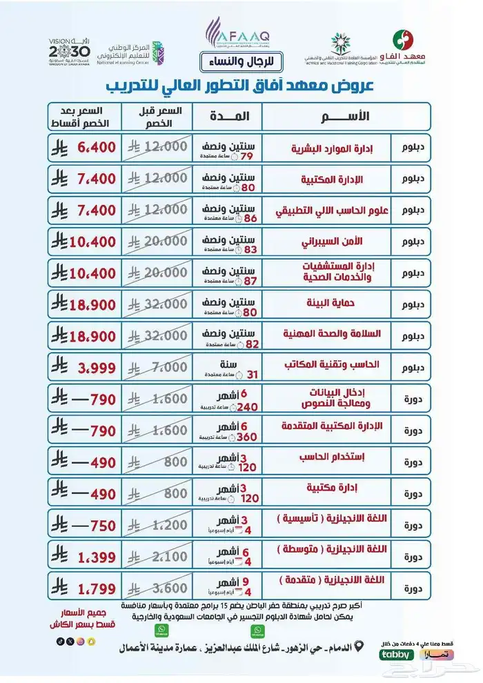 دورات ودبلومات تدريبية 0