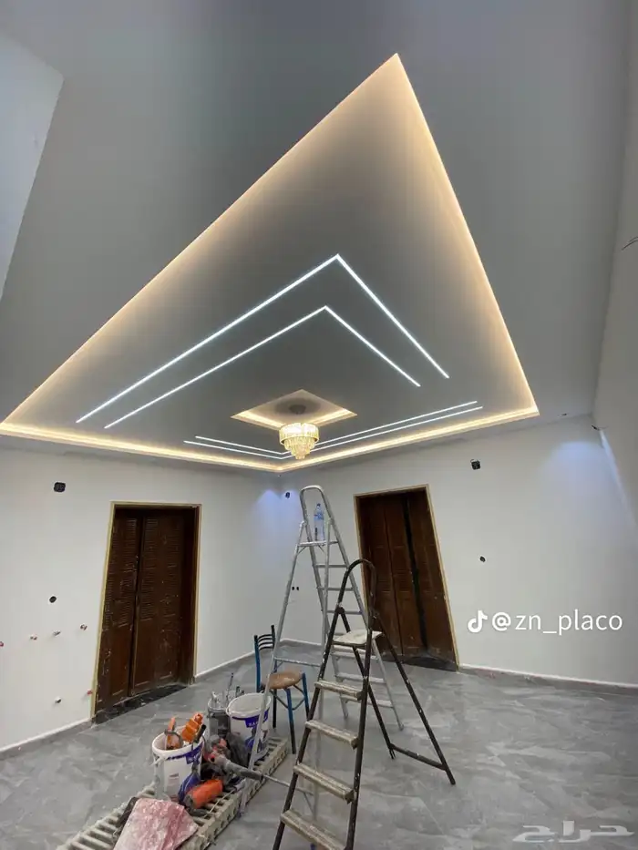 جيبس عادية  جيبس بورد  لوح أسمنتي  دهان  بروفيل 5