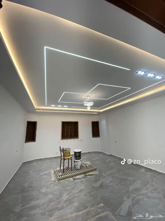 جيبس عادية  جيبس بورد  لوح أسمنتي  دهان  بروفيل 6