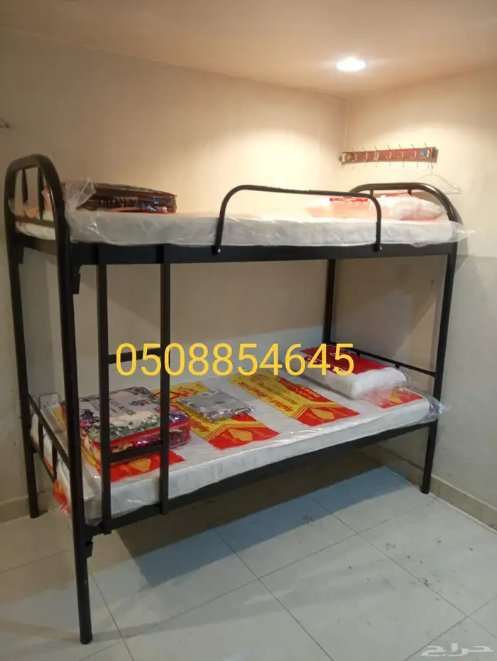 أسره حديد وسراير خشب ومراتب ومفارش وبطانيات ومخدات 1