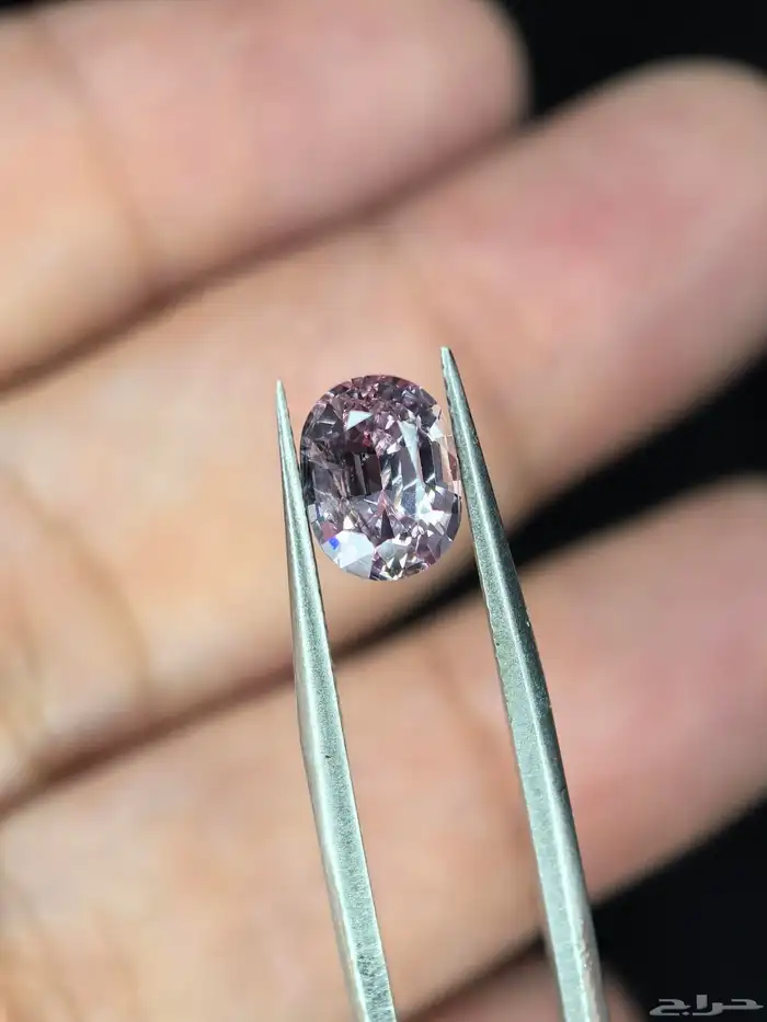 حجر سبيل وردي طبيعي مفحوص بشهادة مختبر 0