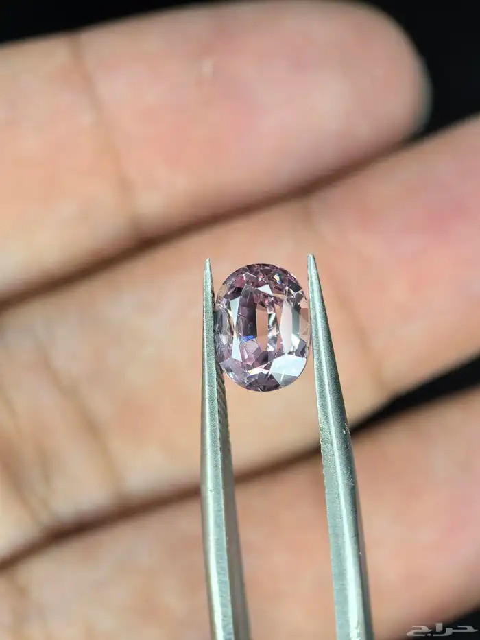 حجر سبيل وردي طبيعي مفحوص بشهادة مختبر 5