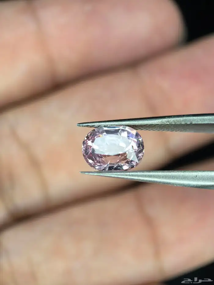 حجر سبيل وردي طبيعي مفحوص بشهادة مختبر 7