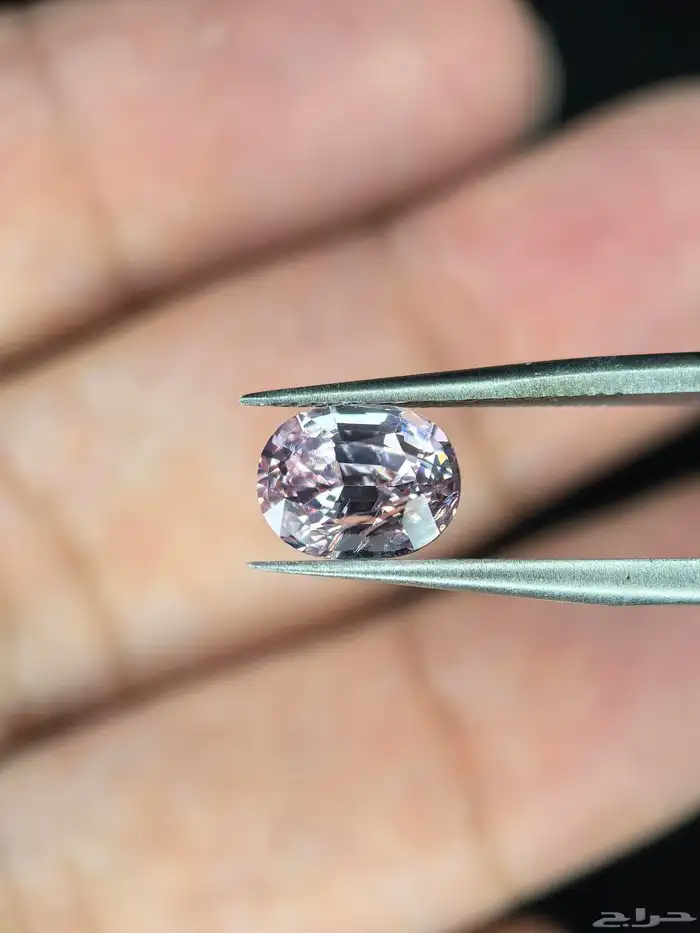 حجر سبيل وردي طبيعي مفحوص بشهادة مختبر 8