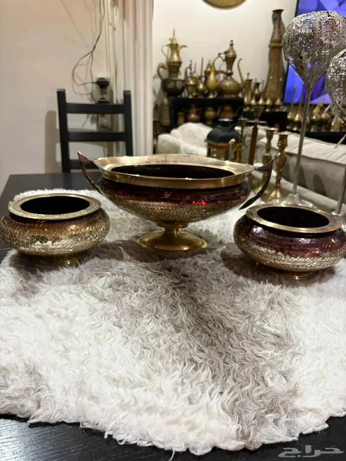 نحاسيات دلل لوحة مباخر فازات اسعار للك قطعه سعر 3