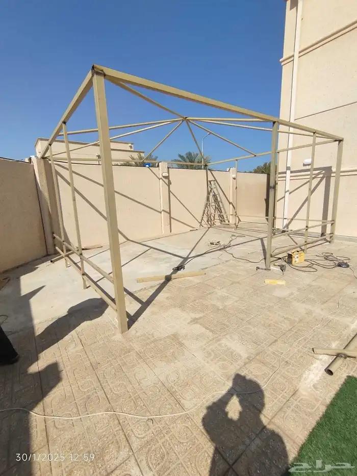 مظلات سيارات مظلات جلسات مواقف سيارات مستودعات مجالس بنل الج 6