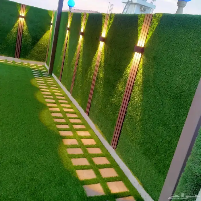 تنسيق حدائق نجيله صناعي جلسات مرتفعه 2