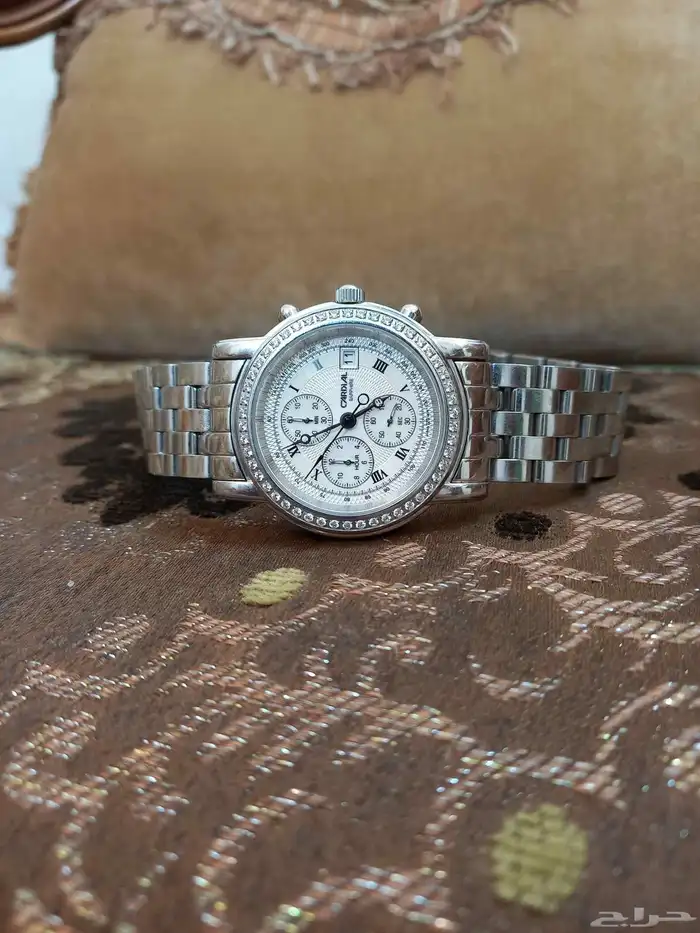 ساعه ماركة كادريال اللماس رجالي اصدار قديم اصلي مميز نادر 6