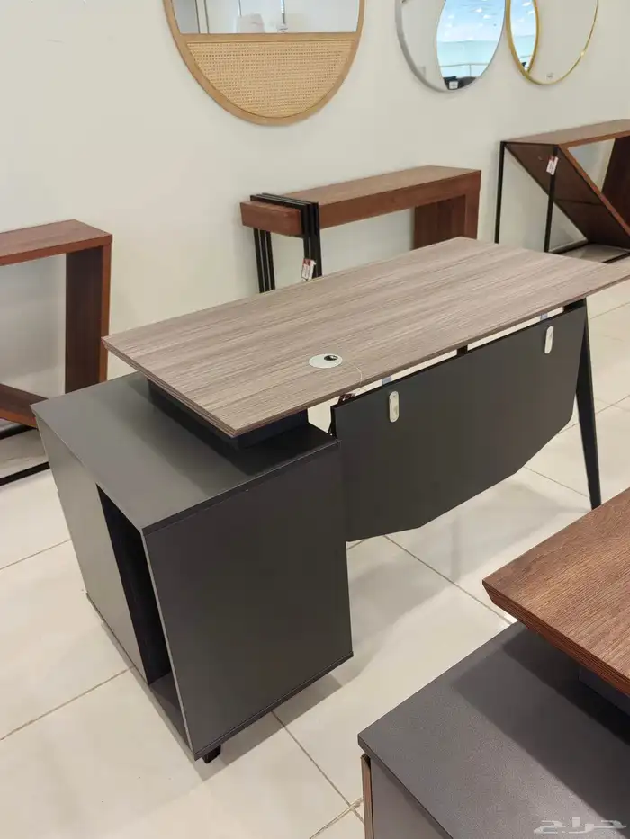 مكتب خشبي عصري .. طاولة مكتب مودرن 8