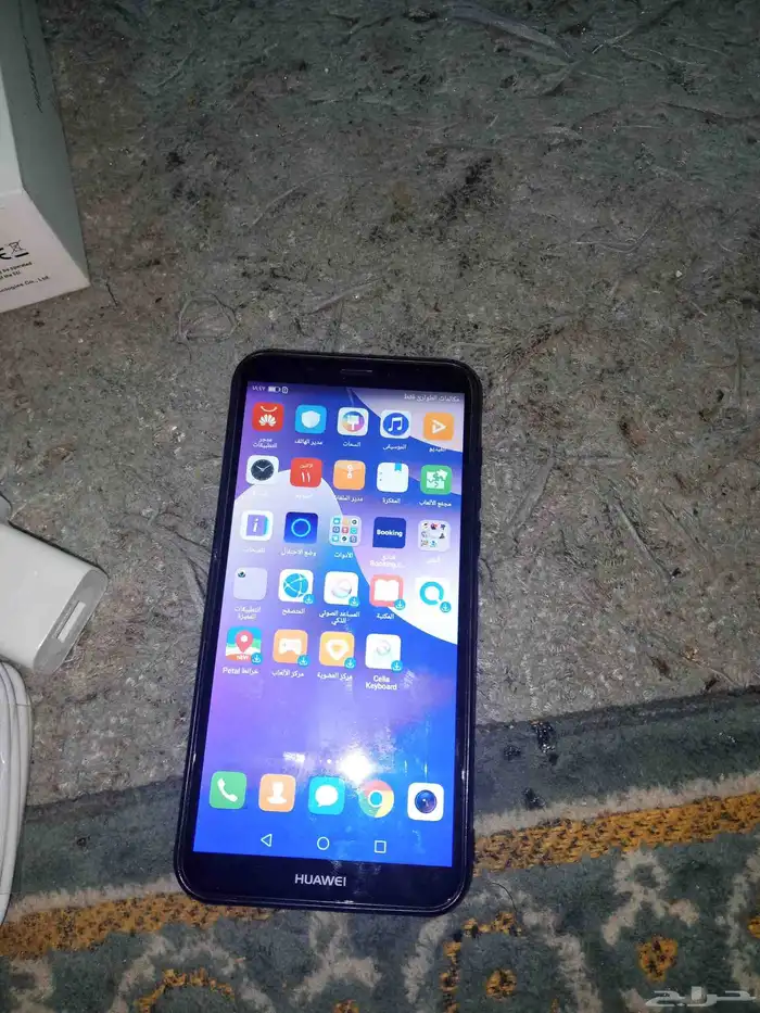 جوال هواوي 23جيجا Y7 للبيع وفي حالة جيدة جدابكرنونه استخدام 1