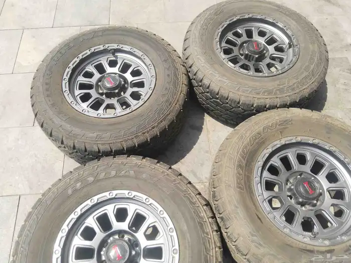 جنوط لينزو 6مسمار اصلي معا كفرات حجريه بترول افجي سييرا جمس 5