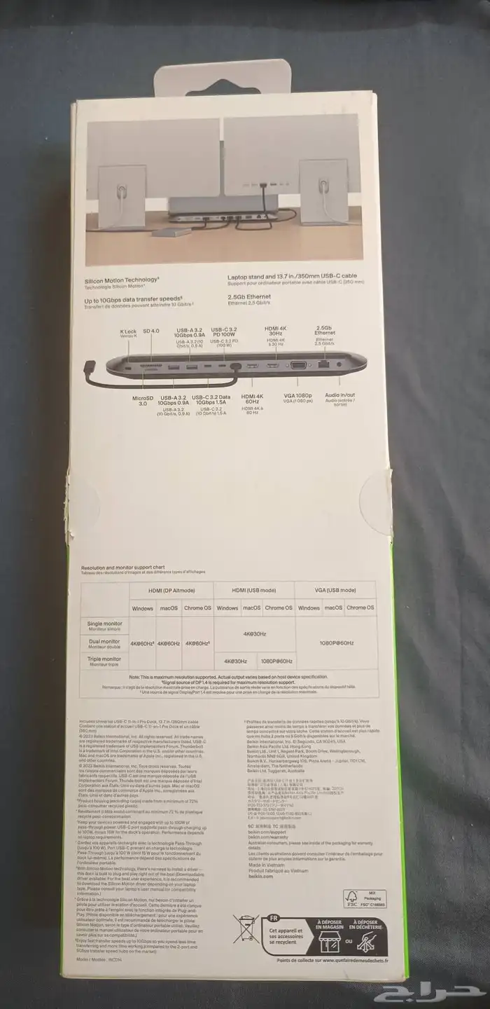 belkin connect universal USB 11-in-1 Pro Dock 3