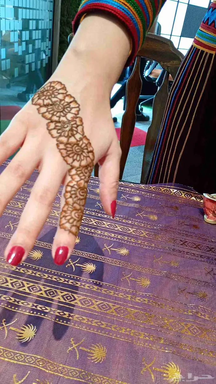 نقش حناء ايفنت اليوم الوطني حناء الخبر 7