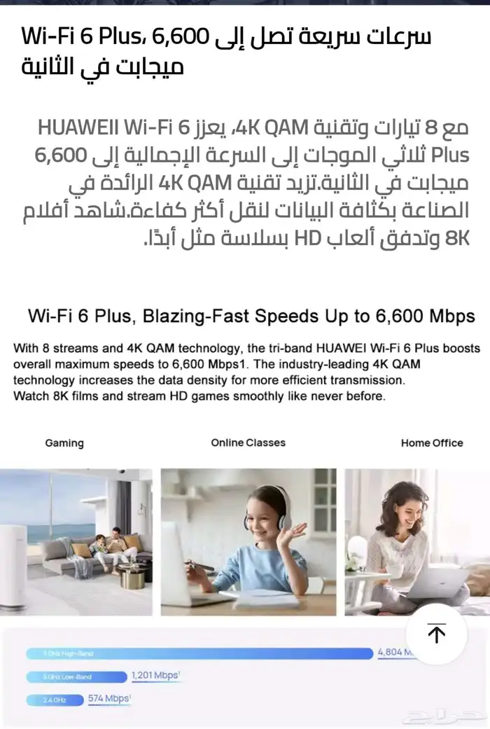 هواوي مقوي شبكة mesh 7 wifi 7 جديد اصلي الغاط المجمعة الزلفي 6