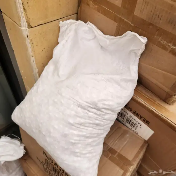 حجارة حصى حبوب اكياس لون ابيض و بني 6