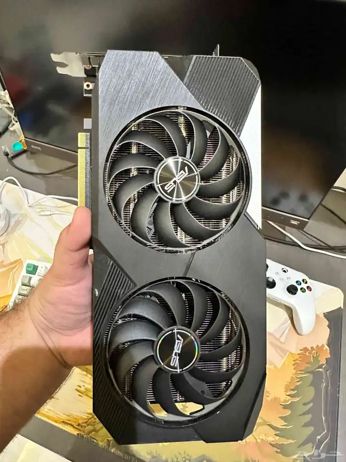 كرت شاشة RTX 3060Ti Asus OC 8gb 2