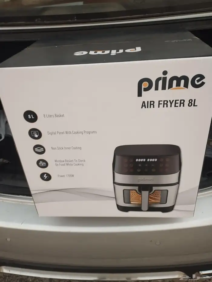 قلايه هوائيه 8 0 لتر ضمان عامين 2