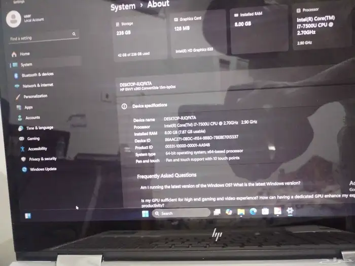 لابتوب Hp ENVYx360 2