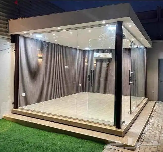 مظلات سيارات مظلات فلل غرف ساندوتش بانل مجالس سمنت بورد سقف 19