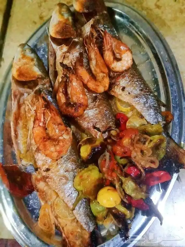 شيف وفني مطعم أسماك بأنواعها 3