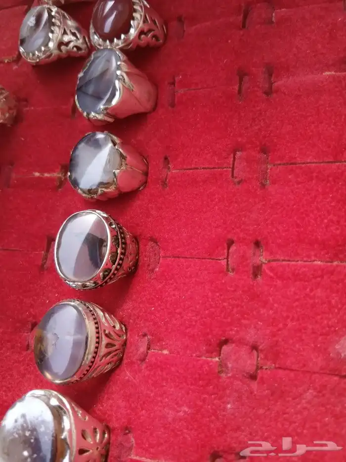 خواتم فظه عيار 925 عقيق يماني   زركون   زمرد   عطور انواع 0