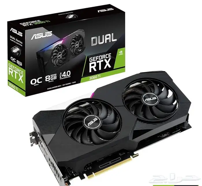 كرت شاشة RTX 3060Ti Asus OC 8gb 0
