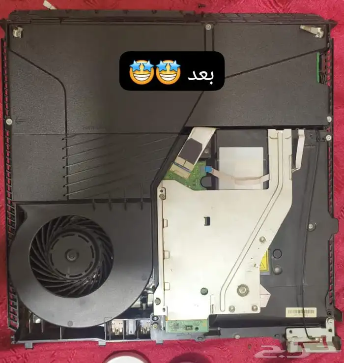 تنظيف و تغير معجون الحراري سوني 4 شغل احترافي 2