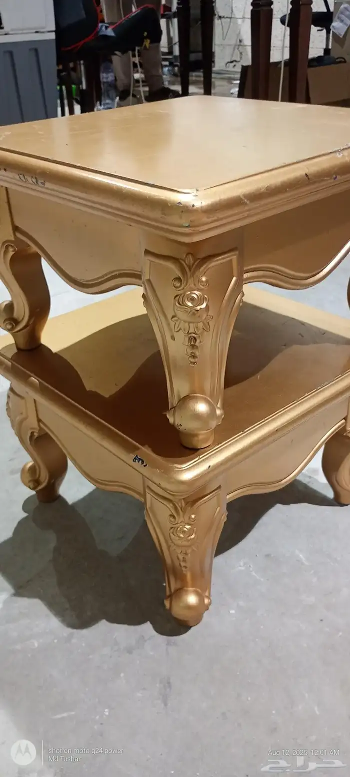 Solid Heavy Wooden Side Tables Premium Quality Natural Woo 2