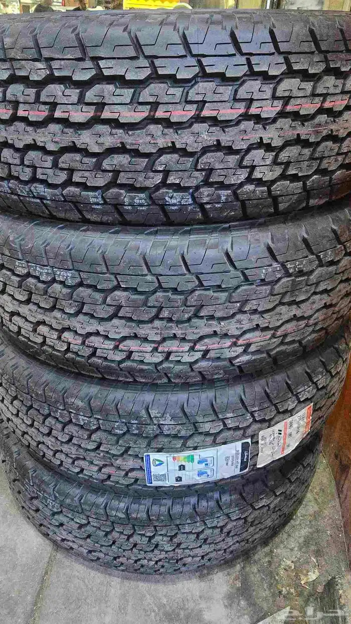 كفرات برجستون مقاس 275.70.16 تاريخ 2024 نهايت السنه 9