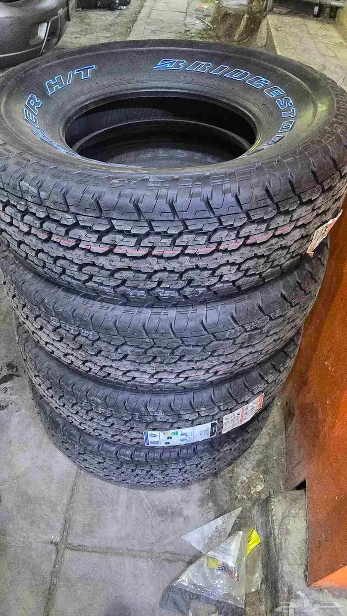 كفرات برجستون مقاس 275.70.16 تاريخ 2024 نهايت السنه 7