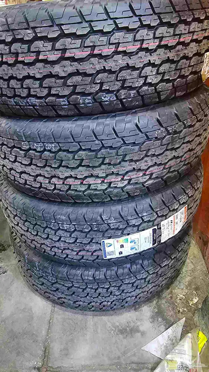 كفرات برجستون مقاس 275.70.16 تاريخ 2024 نهايت السنه 0