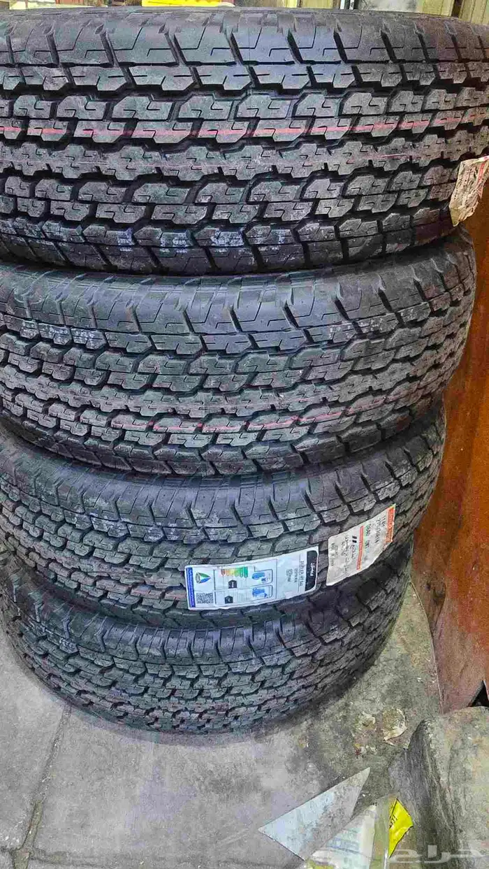 كفرات برجستون مقاس 275.70.16 تاريخ 2024 نهايت السنه 8