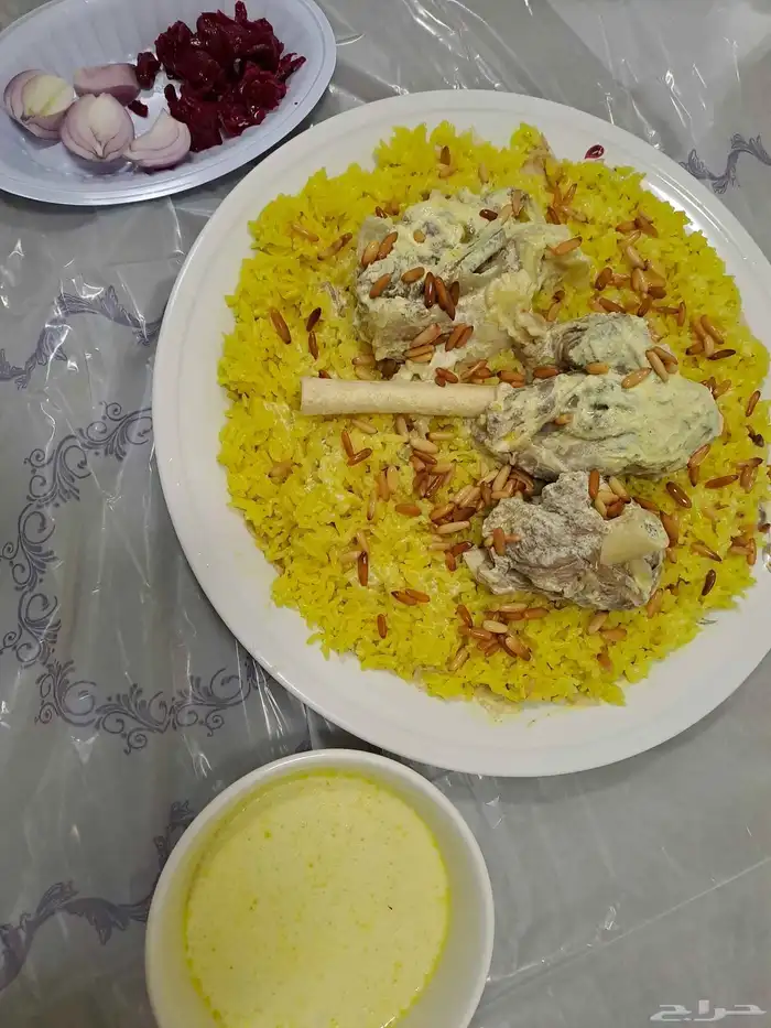 منسف اردني على الطريقة التقليدية بالسمن البلدي 1
