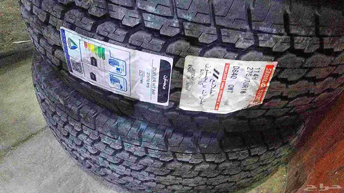 كفرات برجستون مقاس 275.70.16 تاريخ 2024 نهايت السنه 1