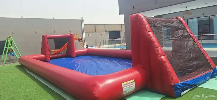 ملعب صابوني وزحليقه مائية ونطيطة للأطفال العاب هوائية 2