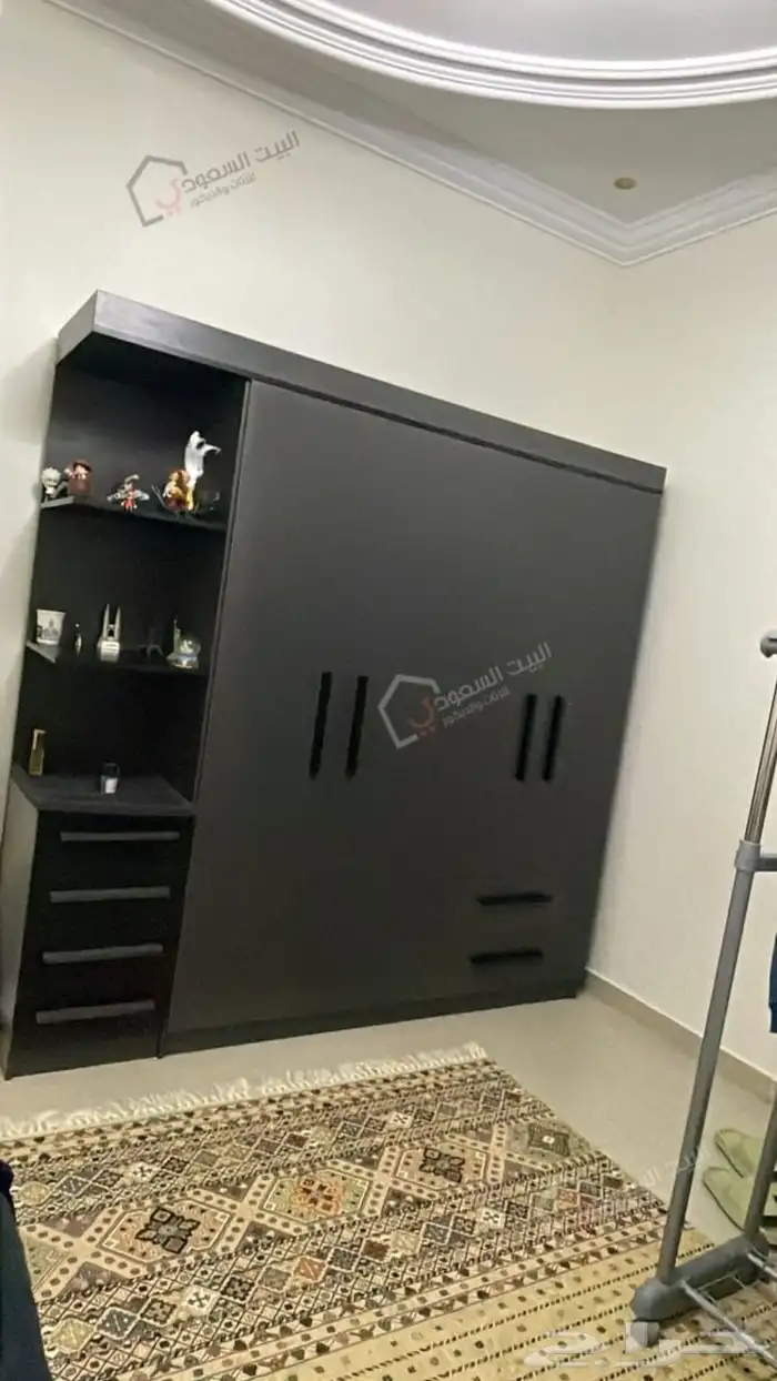 دولاب خزانة مودرن برفوف جانبية 0