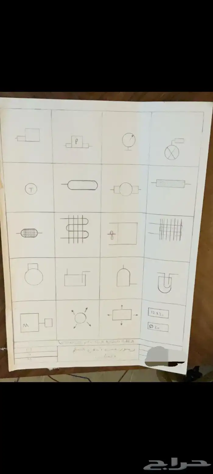 رسم هندسي يدوي 0