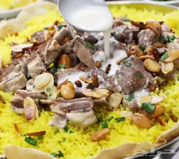 منسف اردني على الطريقة التقليدية بالسمن البلدي 0