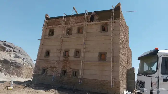 بناء وترميم وتجديد بيوت الطين القديمه التراثية معلم ربراب مع 6