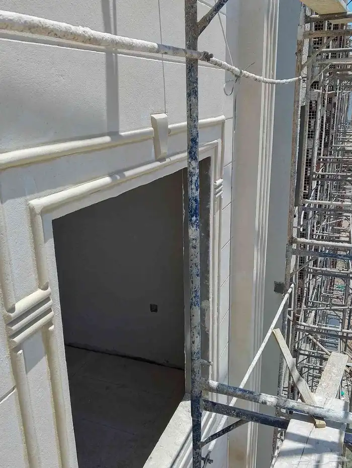 لياسه ملونه و ترميم واجهات قديمه 5