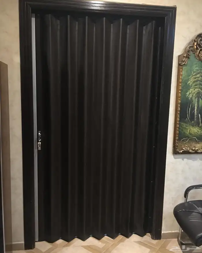 ابواب سحب سحاب سحابة جلد وبلاستيك كورديون 0